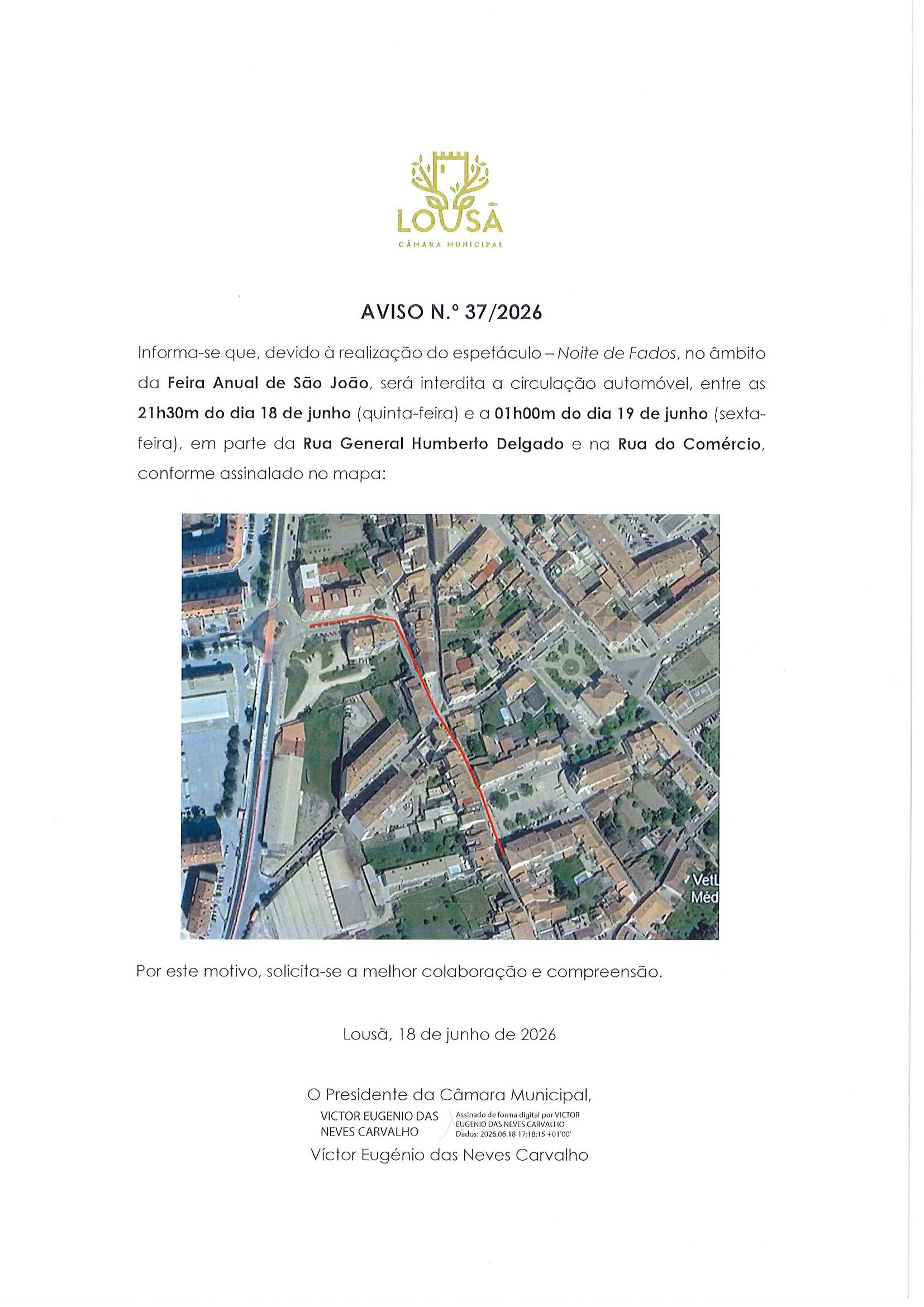 37_0001-rotated Aviso n.º 37/2026 - Interdição da circulação automóvel em parte da Rua General Humberto Delgado e na Rua do Comércio entre as 21h30m do dia 18/06/2026 e a 01h00m do dia 19/06/2026
